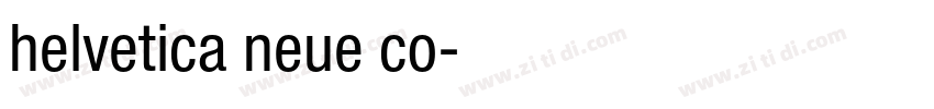 helvetica neue co字体转换